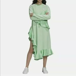 Adidas Originals x J Koo Trefoil Ruffled Dress  S